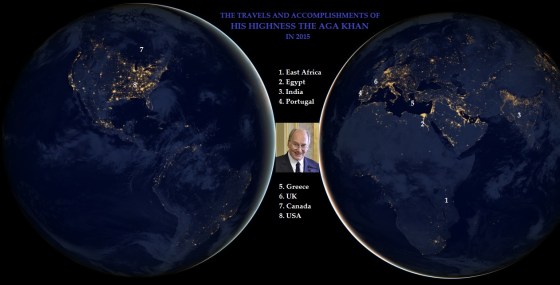 Please click on image for the first part of a special 3-part series on His Highness the Aga Khan's Work and Travels in 2015.