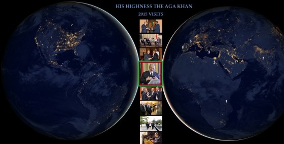 Aga Khan Mawlana Hazar Imam 2015 Visits