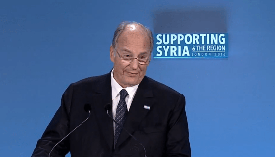 Aga Khan 2016 Support Syria Conference London