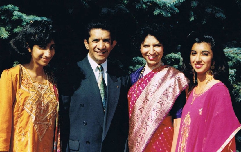 Sultan Jessa of Montreal with his wife and daughters
