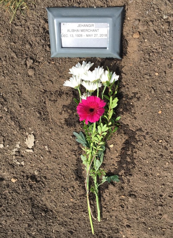 Grave of Jehangir Merchant (1928 - 2018)