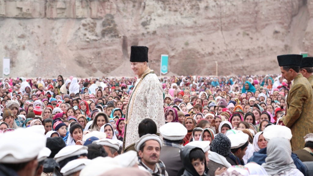 Mawlana Hazar Imam, His Highness the Aga Khan, in Booni Chitral.