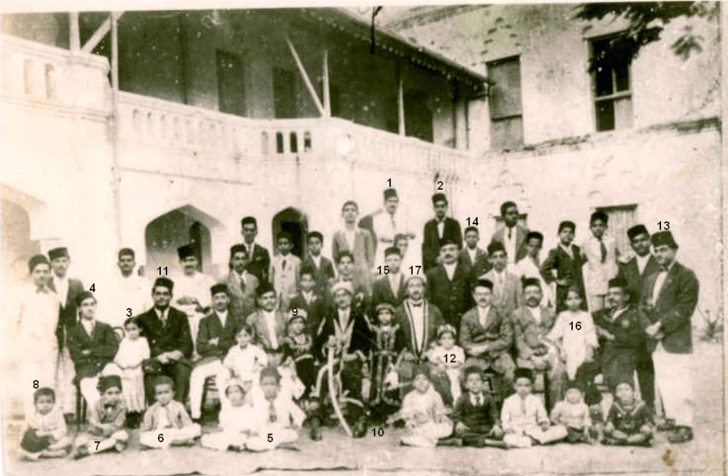 Huseinali Harji (with sword) historical Zanzibar wedding photo