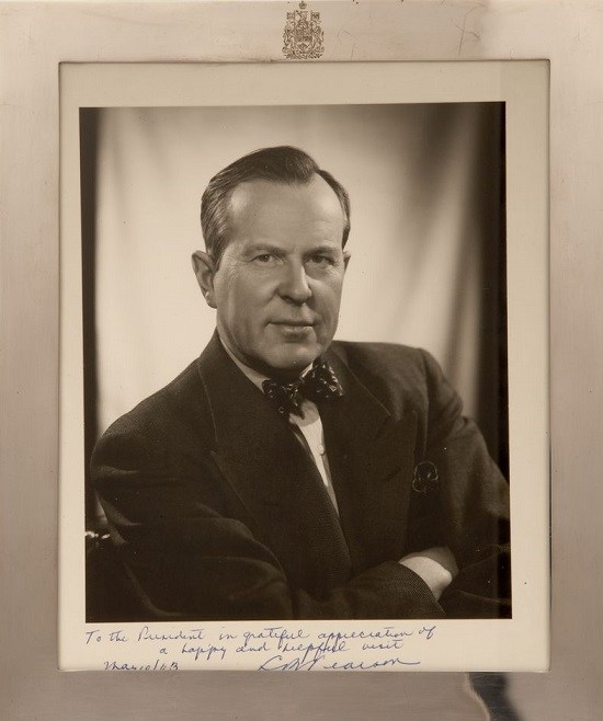 This photograph was given to President John F. Kennedy by Lester B. Pearson, Prime Minister of Canada (1963-1968), during his state visit to the White House on May 11, 1963.