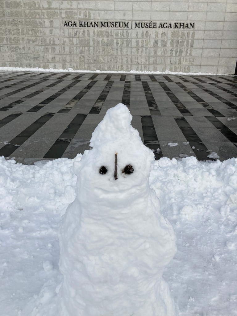 Snowman at Aga Khan Museum Malik Merchant