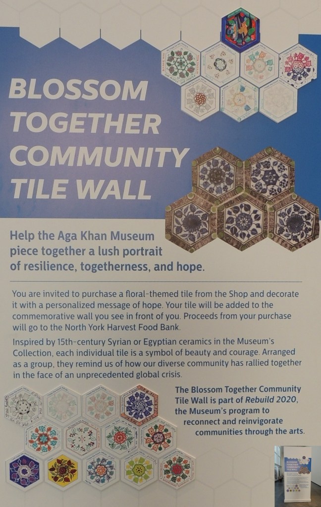 Community wall messages of hope Aga Khan Museum Simerg Malik Merchant