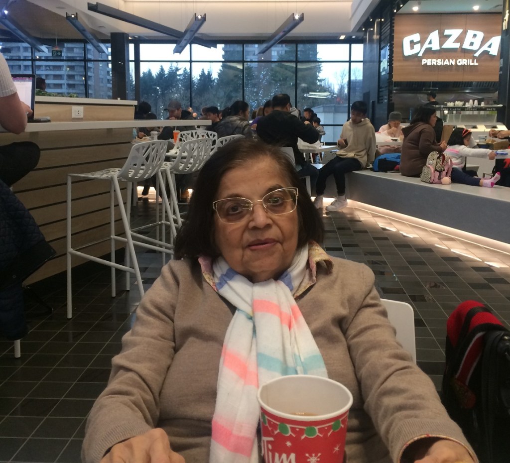 Mrs Merchant at Lougheed Mall.