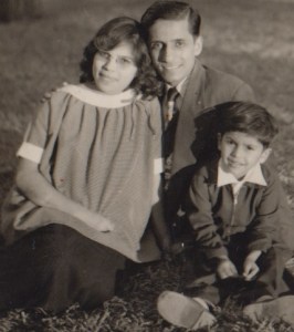 Malik Merchant of Simerg with parents Mr and Mrs Merchant