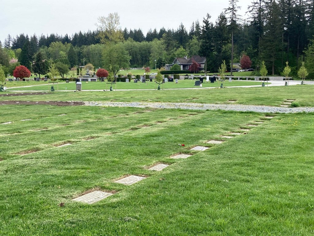 The Ismaili cemetery section at Victory Memorial Park.