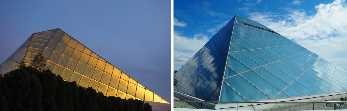 Crystalline glass dome of the Ismaili Headquarters Jamatkhana Toronto