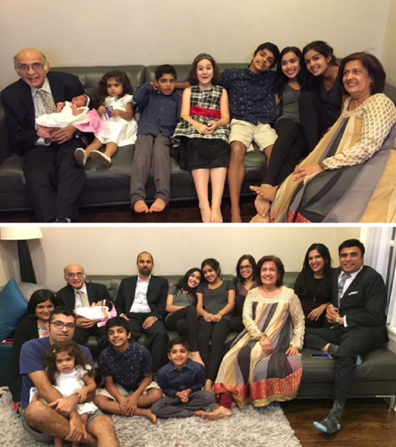 Nizar Chunara with his family, Simerg passings