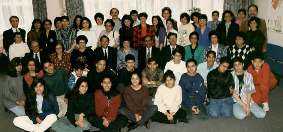 Mrs. Merchant with senior students of Central London BUI