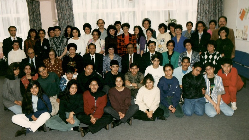 Mrs. Merchant with senior students of Central London BUI