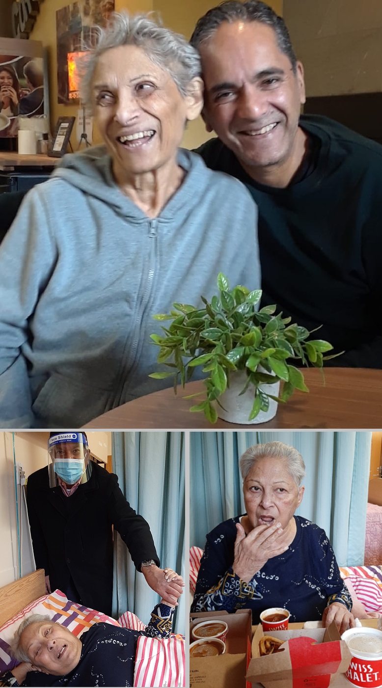 Farida Hassam with Malik Merchant of Simerg and nephew Karim Dhanani. Passings