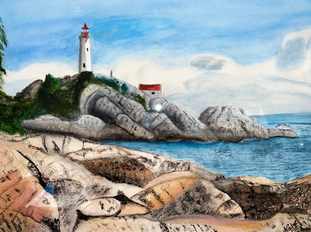 Lighthouse by Ismaili artist Nabat Pirani Simerg
