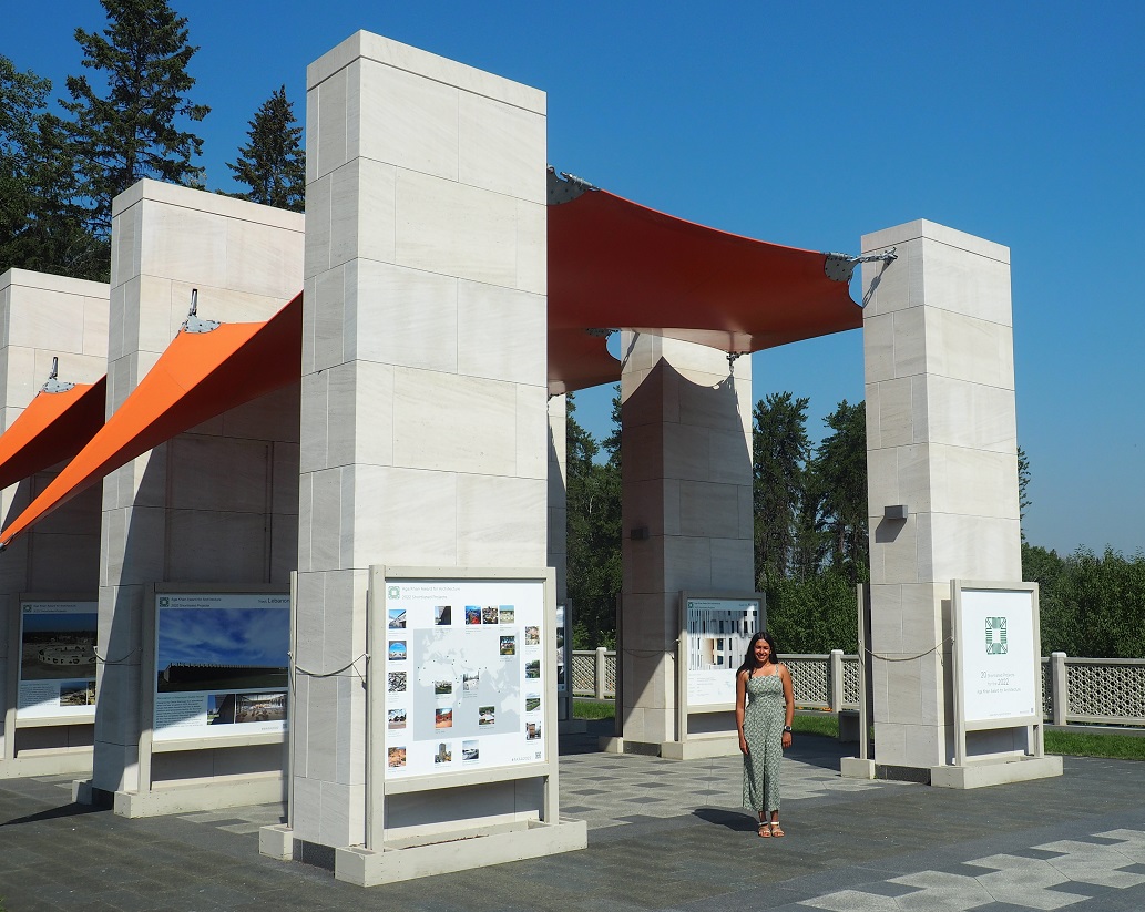 Aga Khan Gardens Edmonton Talar building showcasing Aga Khan Award for Architecture entries