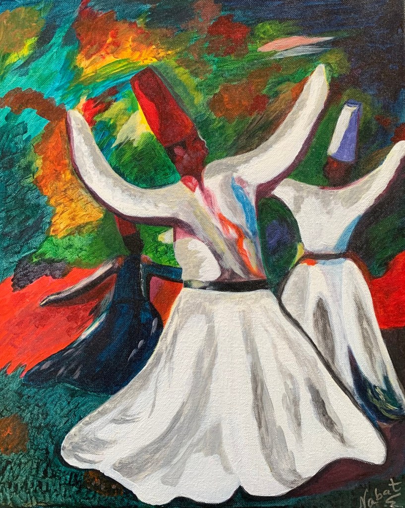Sufi by Ismaili artist Nabat Pirani Simerg