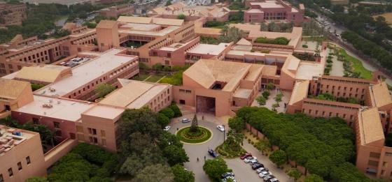 A view of the Aga Khan University, Karachi. Photograph: AKDN, designned by Thomas Payette