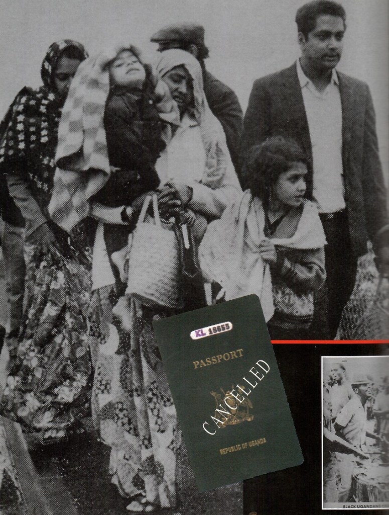 In August 1972, President Idi Amin decreed that all resident Asians had to leave Uganda within 90 days. Departing Asian were allowed to take only £ 50.00 per family and a maximum of 220 kgs (485 lbs) of personal effects. The UK, Canada, other countries and the United Nations scrambled to assist thousands who were rendered stateless. Photograph: Journey into Hope, The Ismaili Canada, 1994.