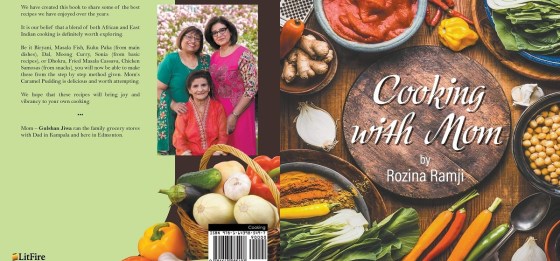 ozina Ramji's book “Cooking with Mom.” Published by Litfire, September 2018, 122 pp. Available as paperback and hardcover.