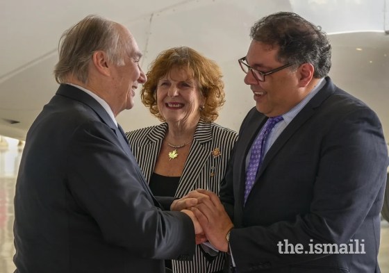 Nenshi, Aga Khan and Lieutenant Governor Lois Mitchell Simerg
