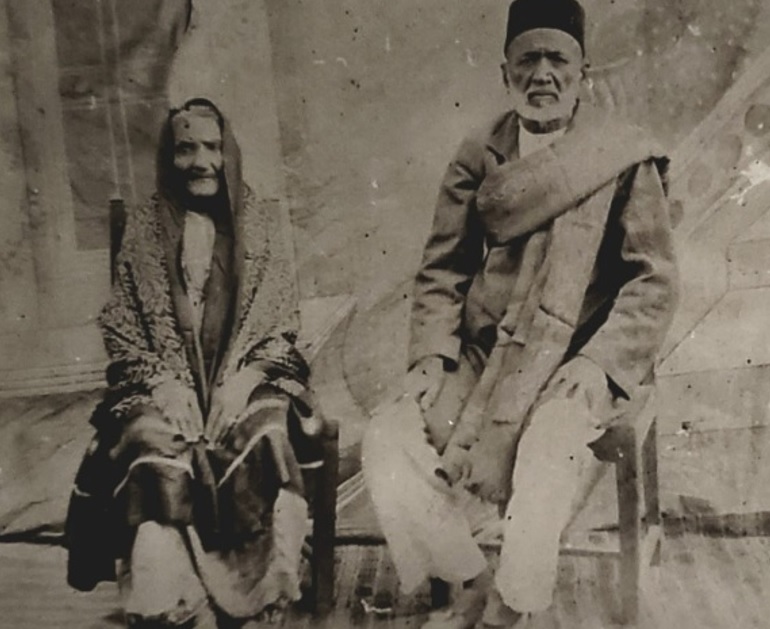 Mr & Mrs Hirji Bhaloo. Photograph. Dr, Mohamed Manji collection. Simerg Ismaili history and leaders