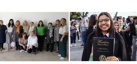 Farana Sadrudin in group photo and Mariana Jadaugy with her degree, featured image, simerg tribute