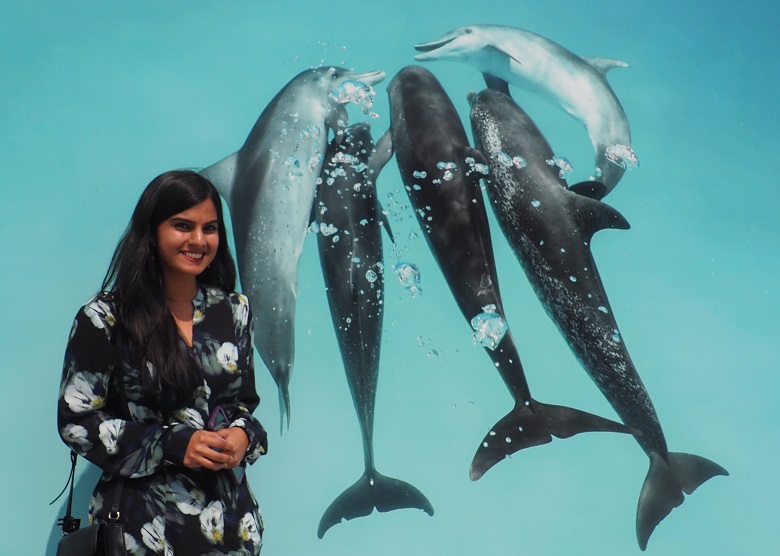 Ismaili artists Al-Qawi Nanavati pictured at Prince Hussain Aga Khan's exhibition at the Ismaili Centre Toronto