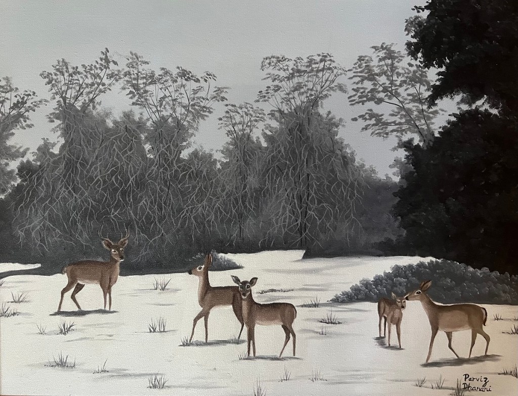 Painting by Parviz Dhanani, Houston, Texas.