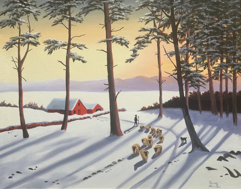 Painting by Parviz Dhanani, Houston, Texas.