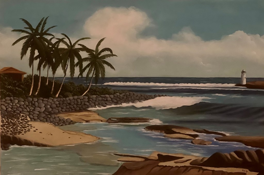 Painting by Parviz Dhanani, Houston, Texas.