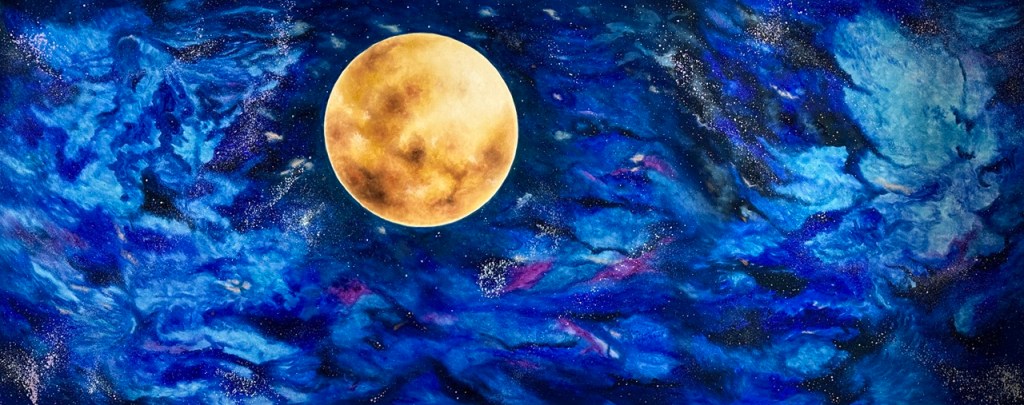 Ismaili artist Shafina Jaffer painting projected on windsor castle during coronation of King Charles III and Queen Camila