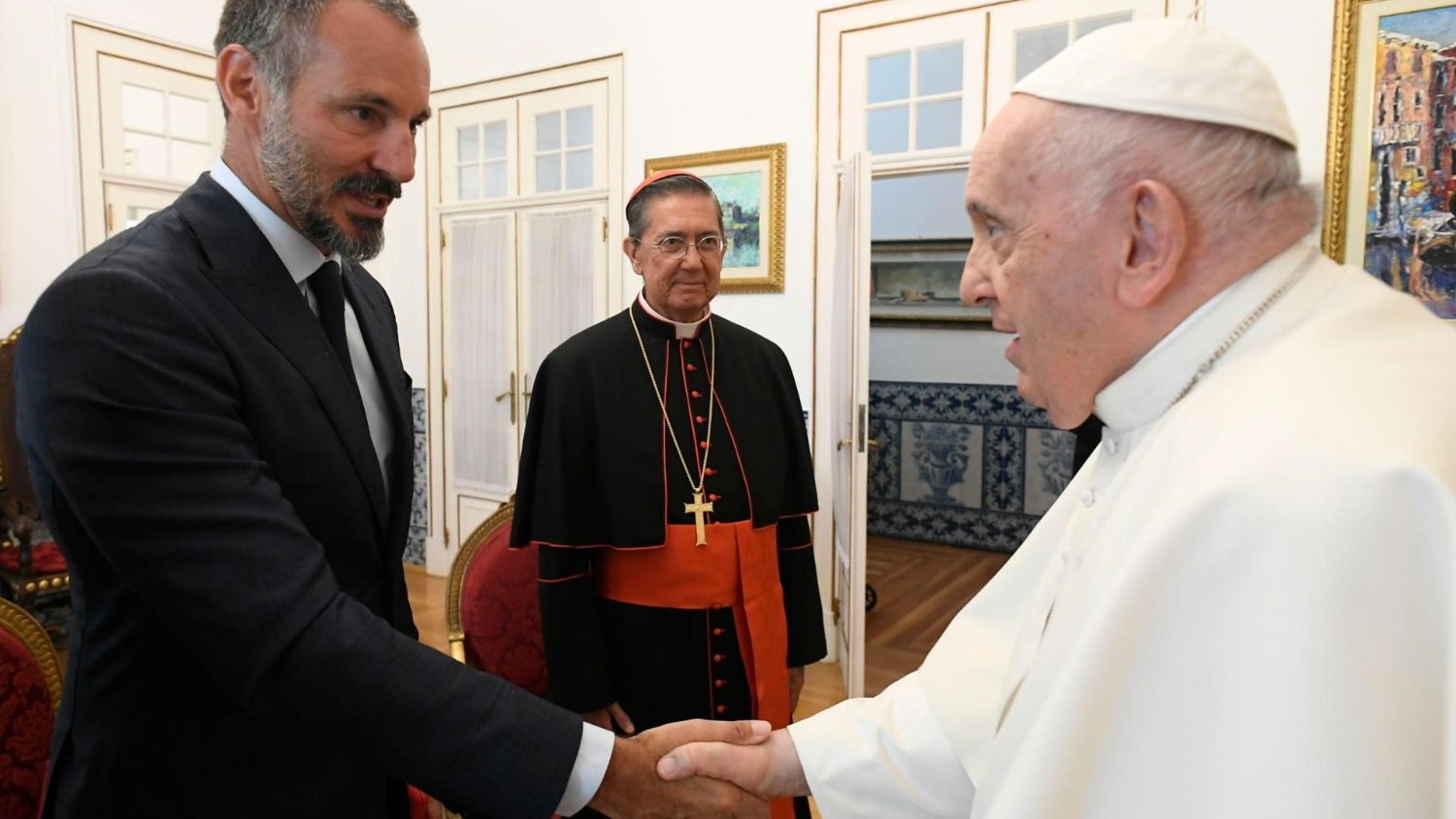 Prince Rahim Aga Khan and Pope Francis