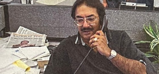 Salim Jiwa at work for The Province