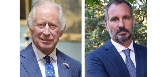 King Charles and Rahim Aga Khan