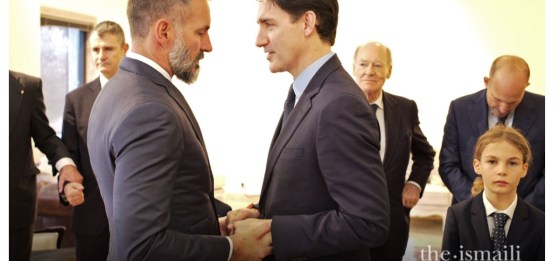 Trudeau and Aga Khan V