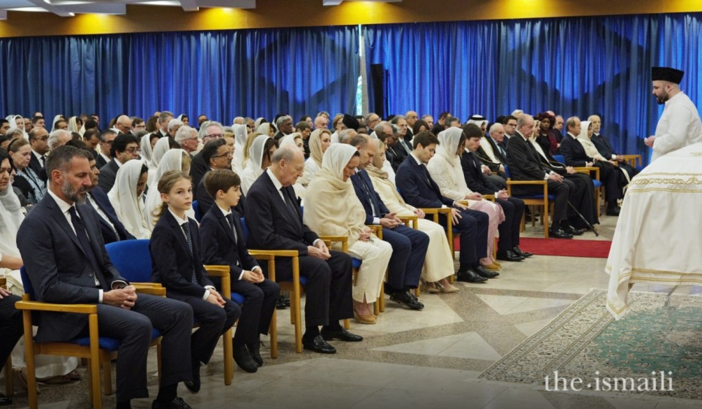the new aga khan at the funeral of his father in Lisbon
