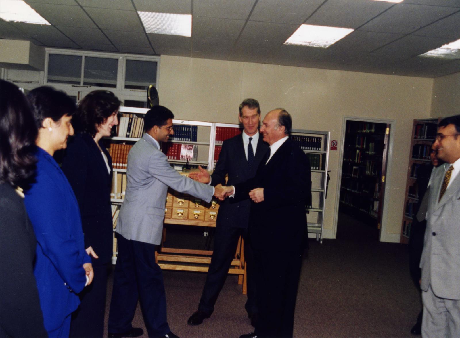 Aga Khan greets Alnoor Merchant