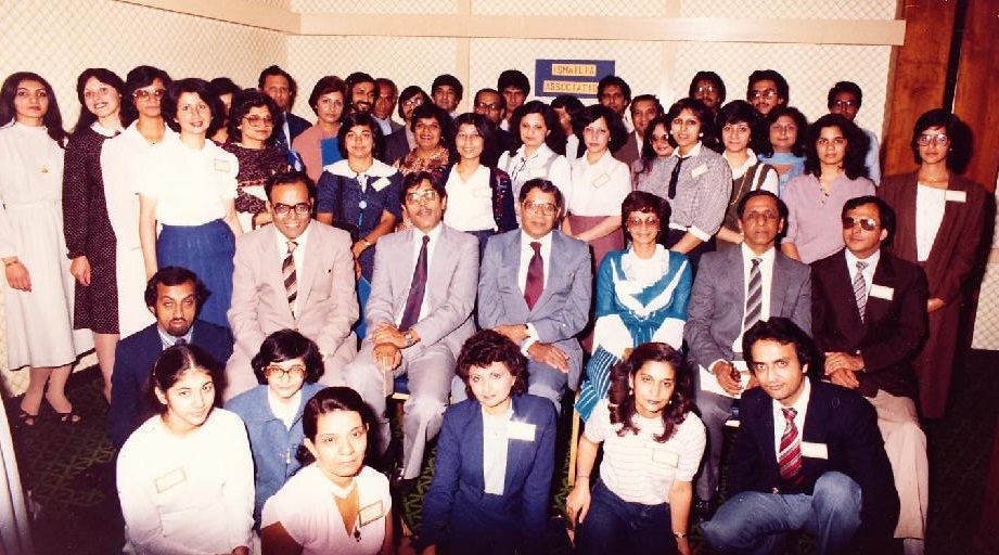 Sadrudin Hassam with Ismailia Association leadership