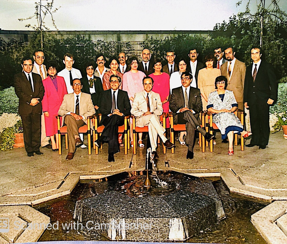 Sadrudin Hassam with ITREB leadership and colleagues