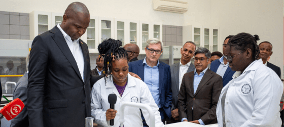 The President of  Mozambique, Daniel Chapo, visits Aga Khan Academy in Maputo