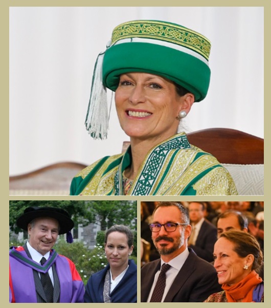 Princess Zahra Aga Khan, Princess Zahra with her brother, the 50th Imam, and with her late father, Mawlana Shah Karim.